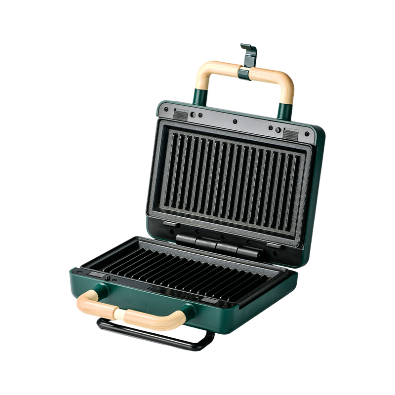 BJX-S003 800W เตาย่างแซนวิช 2 ชิ้นแบบถอดเปลี่ยนได้