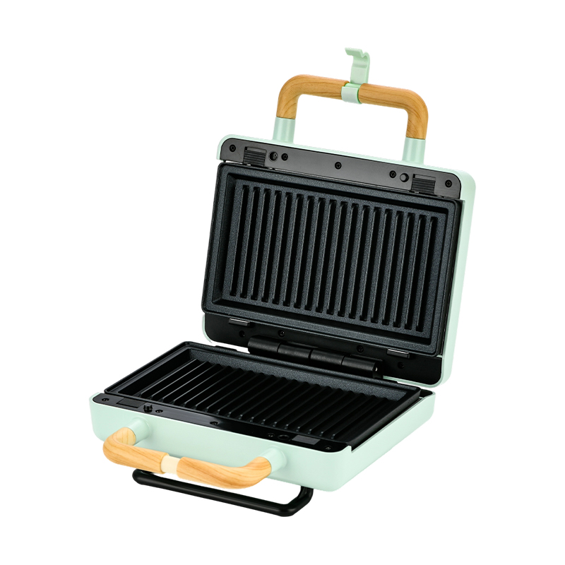 BJX-S003 800W เตาย่างแซนวิช 2 ชิ้นแบบถอดเปลี่ยนได้