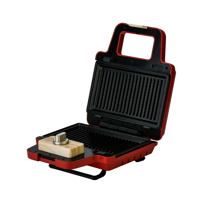BJX-S008 800W เครื่องทำวาฟเฟิลแซนวิชแบบถอดแผ่นได้ 2 แผ่น