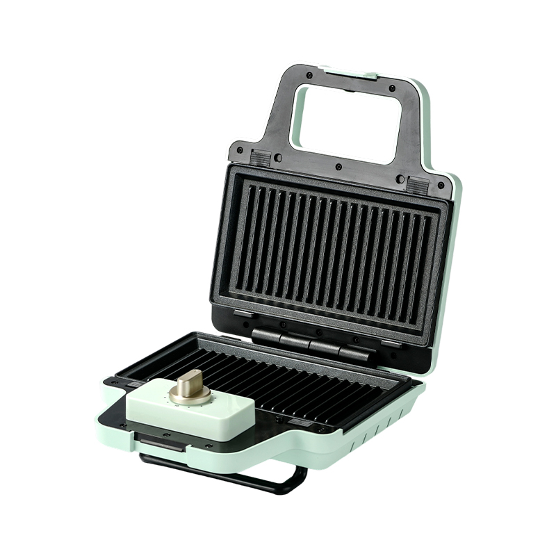 BJX-S008 800W เครื่องทำวาฟเฟิลแซนวิชแบบถอดแผ่นได้ 2 แผ่น