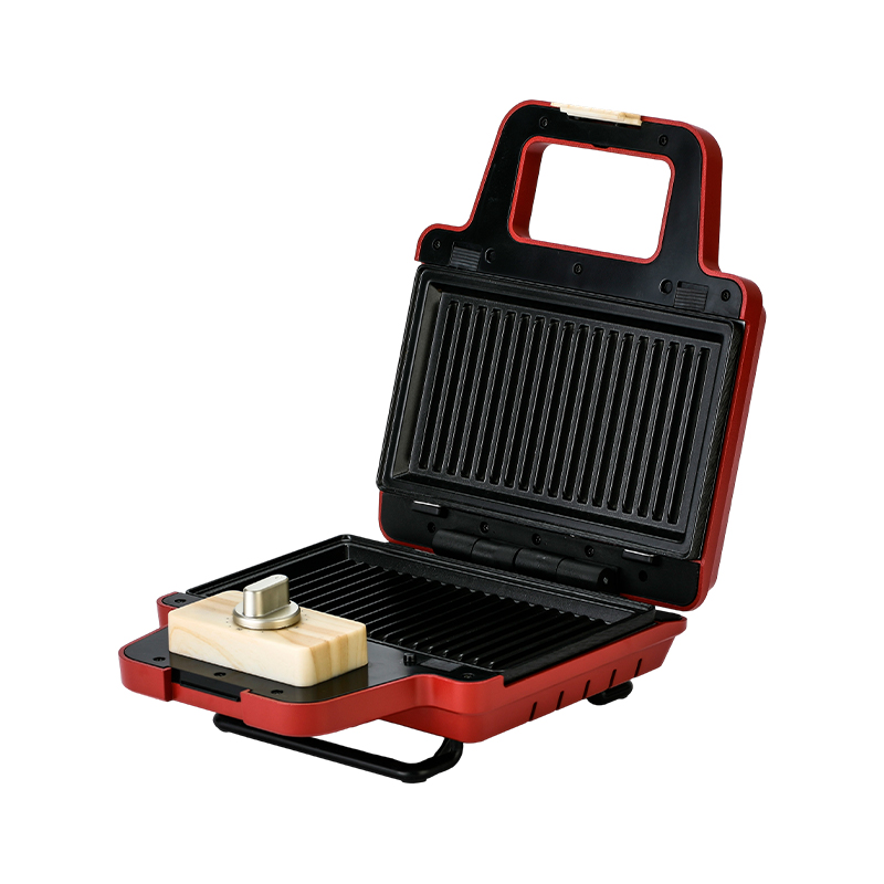 BJX-S008 800W เครื่องทำวาฟเฟิลแซนวิชแบบถอดแผ่นได้ 2 แผ่น
