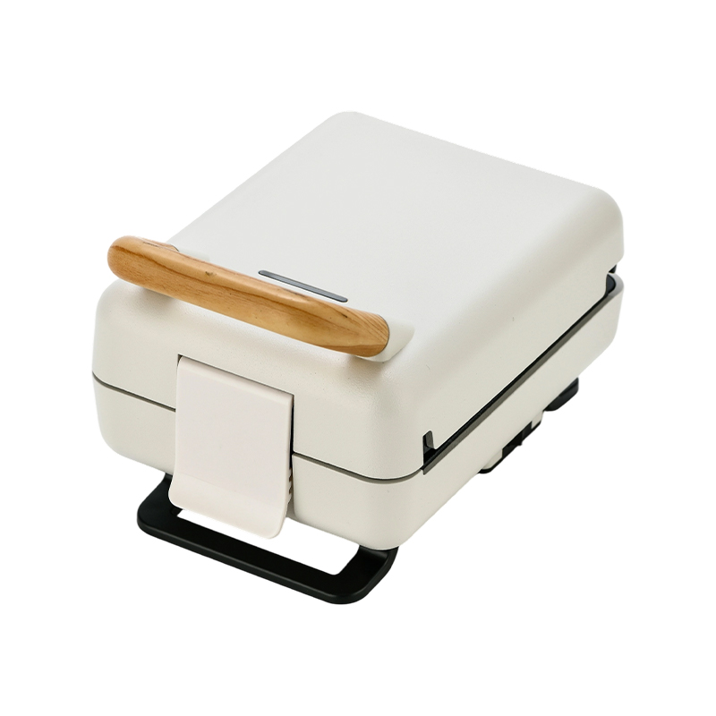 BJX-S015 เครื่องทำแซนวิชพร้อมที่จับลายไม้และจานคงที่